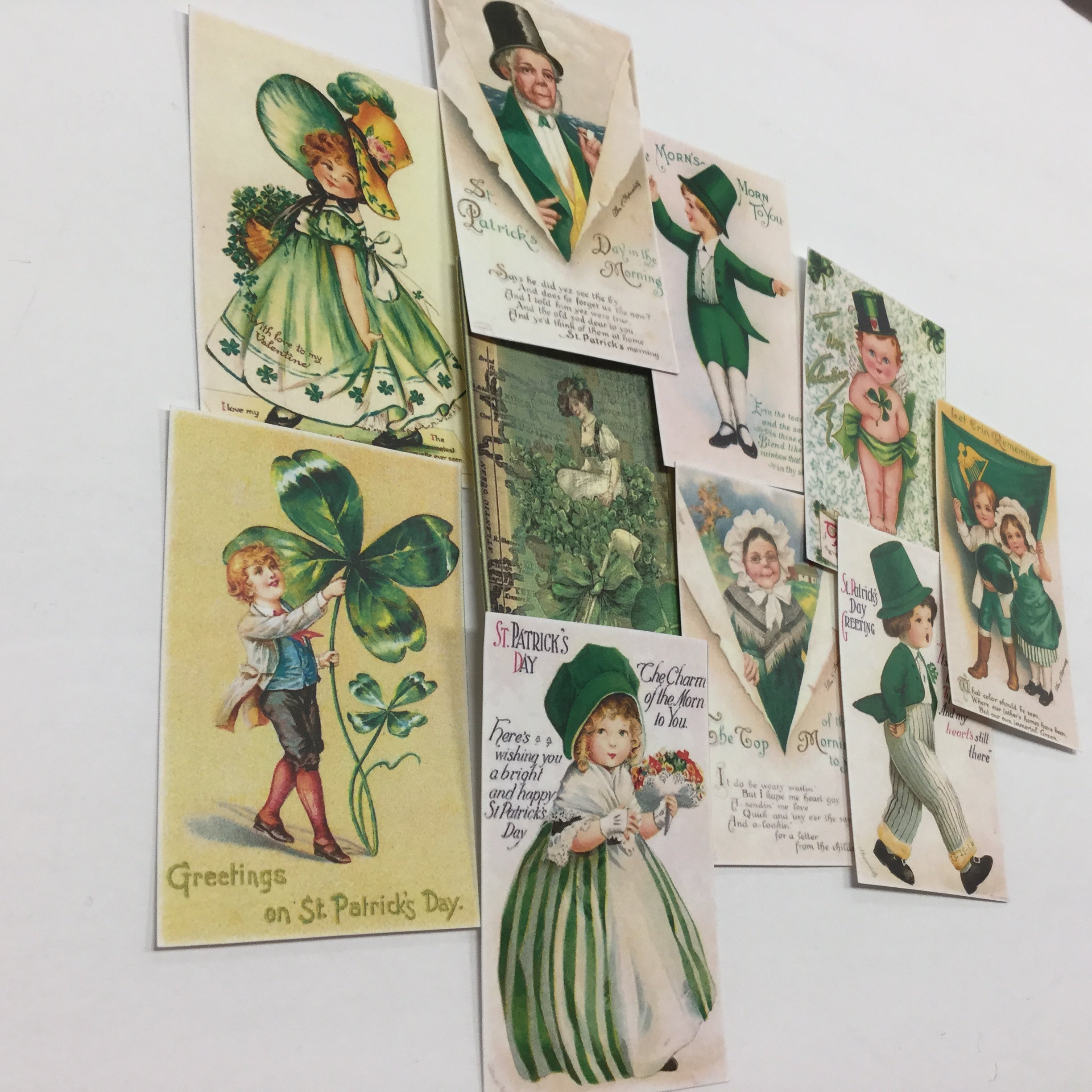 Tags & Ephemera 10pc ST. PATRICK&