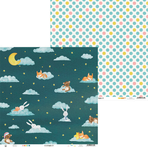 P13 GOOD NIGHT 12"X12" Designer Paper Pack 14pc. Scrapbooksrus