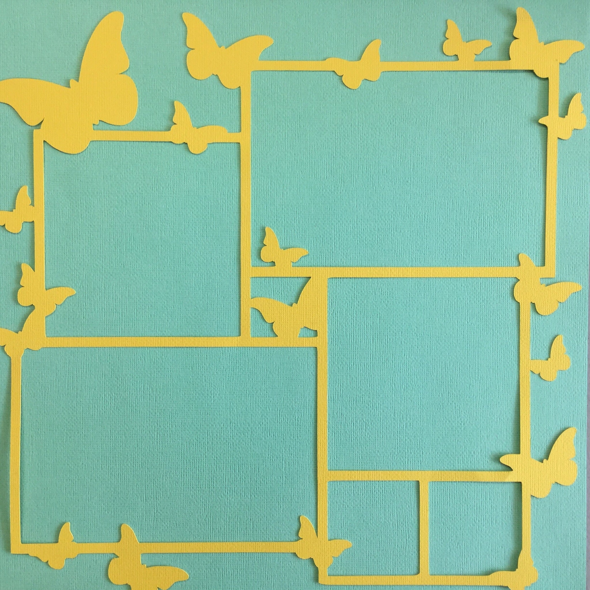 Butterfly Scrapbook Page Frame Overlay ScrapbooksRUs