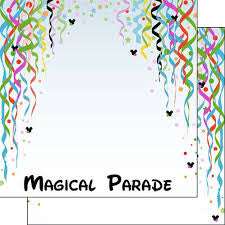 Disney MAGICAL PARADE DOUBLE-SIDED 12"X12" Paper Scrapbooksrus