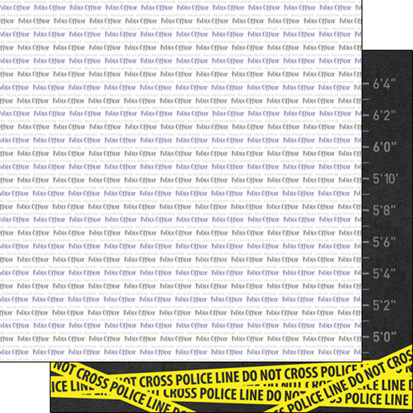 POLICE PRIDE 12"X12" Scrapbook Customs Paper Scrapbooksrus