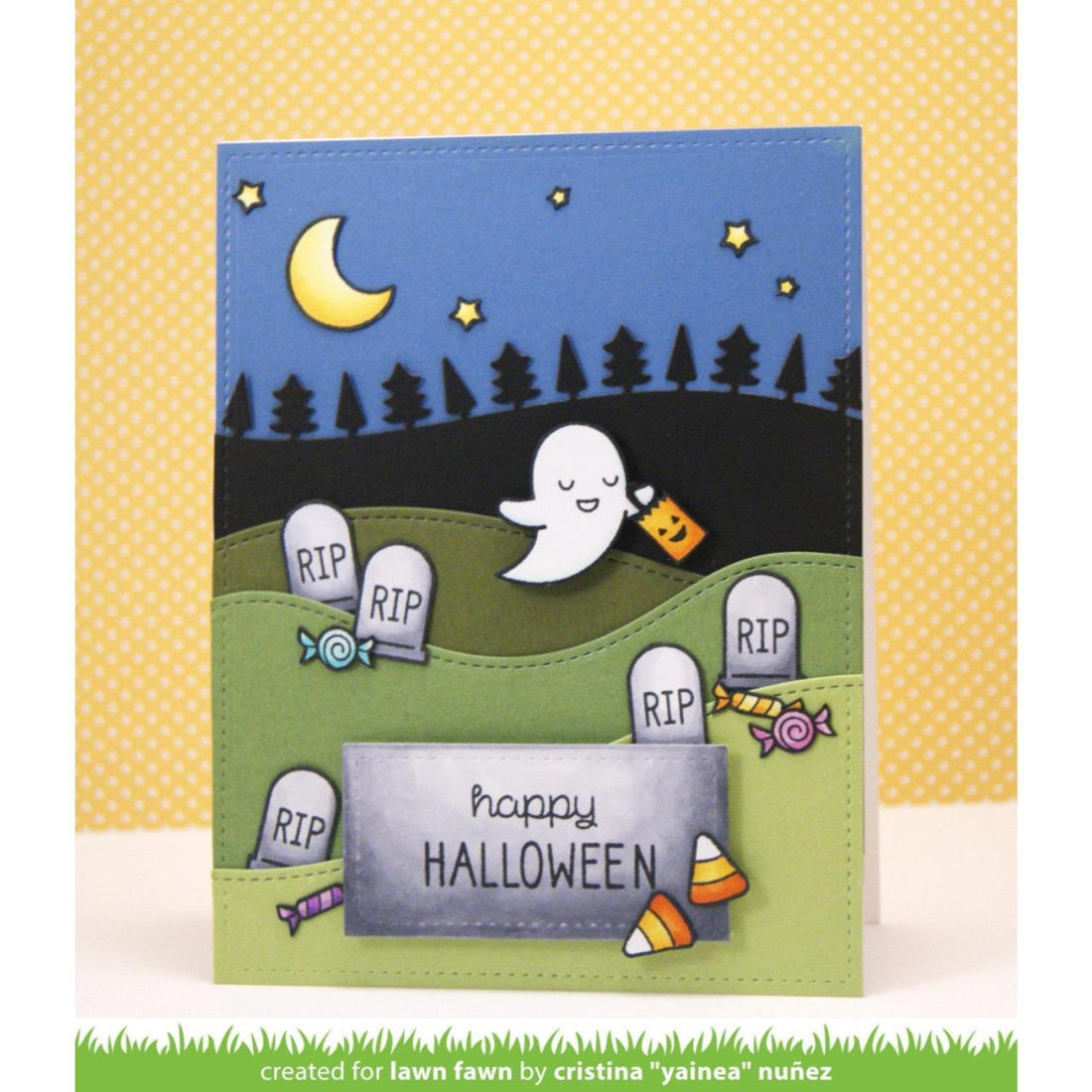 Lawn Cuts STITCHED HILLSIDE BORDERS Custom Craft Dies 4pc. Scrapbooksrus