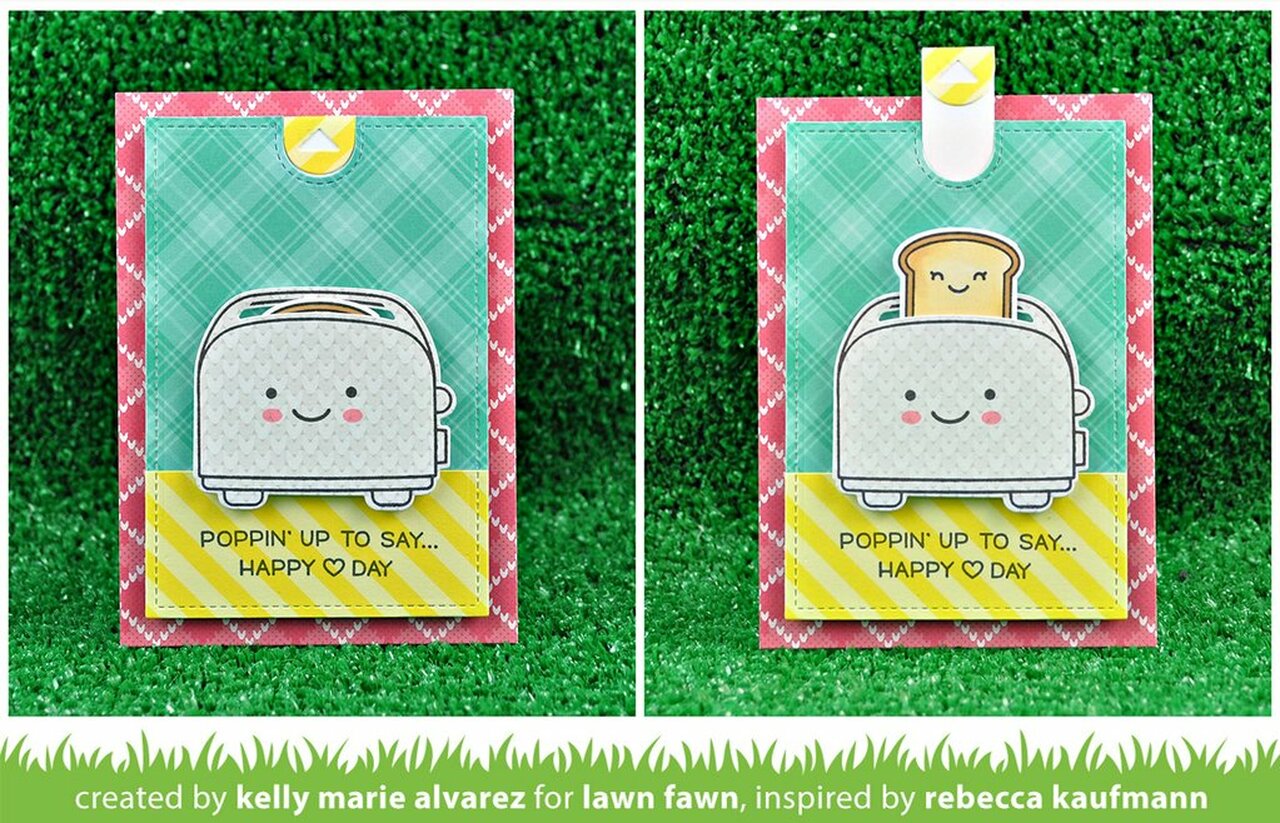 Lawn Cuts SWISH N POP PULL TAB Custom Craft Dies 5pc Scrapbooksrus