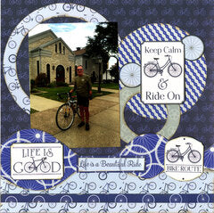 Reminisce BIKE LIFE Die Cut Stickers 12"X12" 22pc Scrapbooksrus