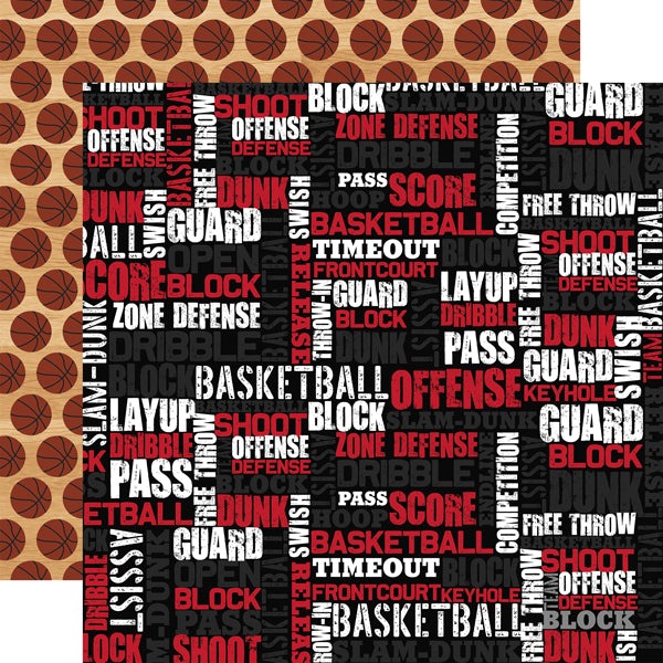 Echo Park 12"x12" BASKETBALL 13pc COLLECTION KIT Scrapbooksrus