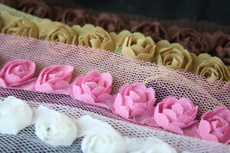 Maya Road Afternoon Tea - Milk TRIMS & RIBBONS 1yd. Scrapbooksrus