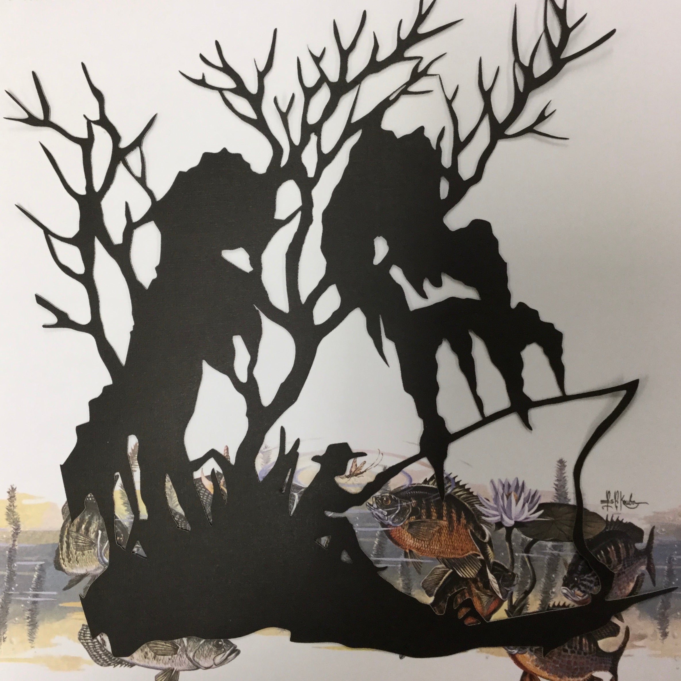 FISHING Camping Custom Scrapbook Die Cuts Scrapbooksrus