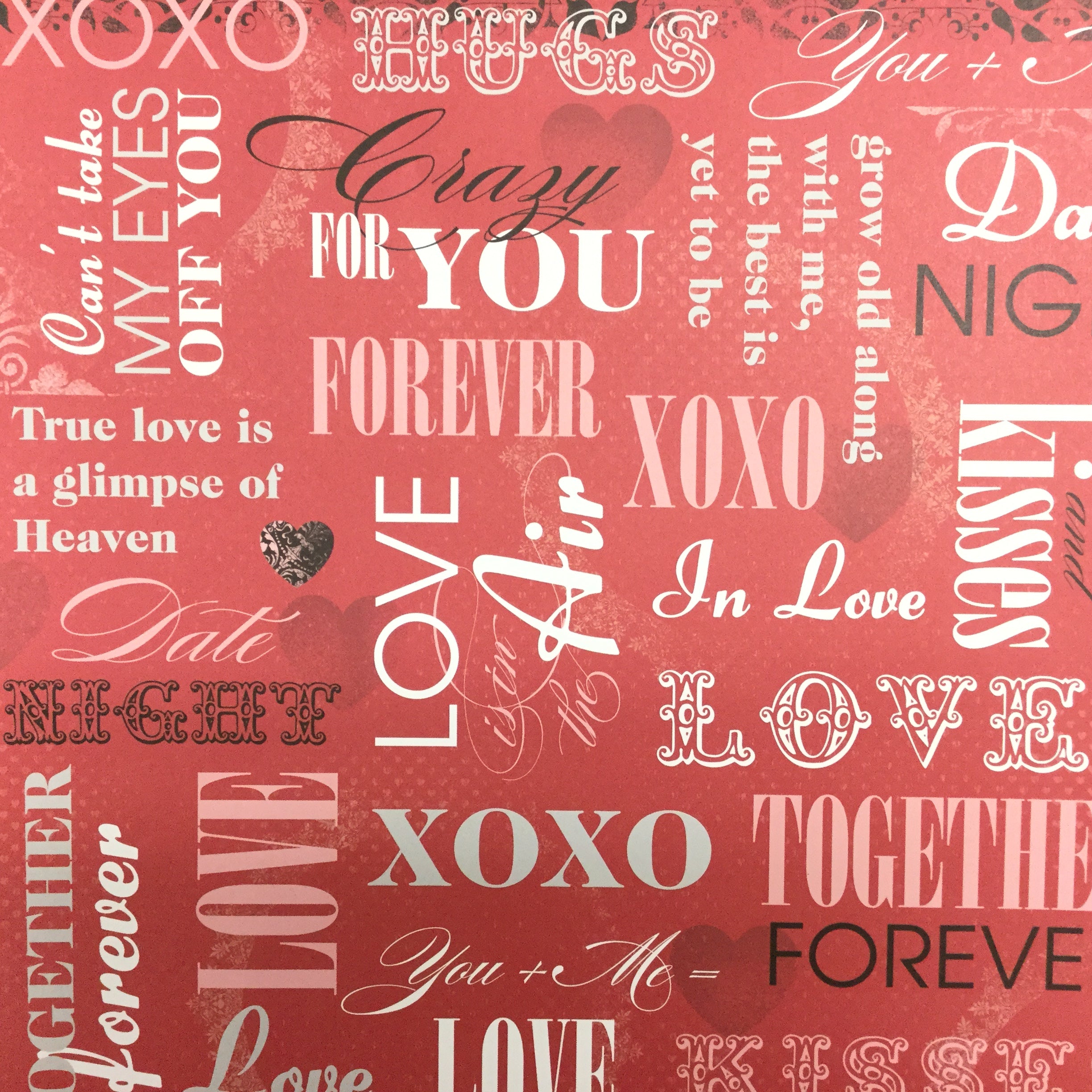 Karen Foster CRAZY FOR YOU 12"x12" Scrapbook Paper Kit Scrapbooksrus