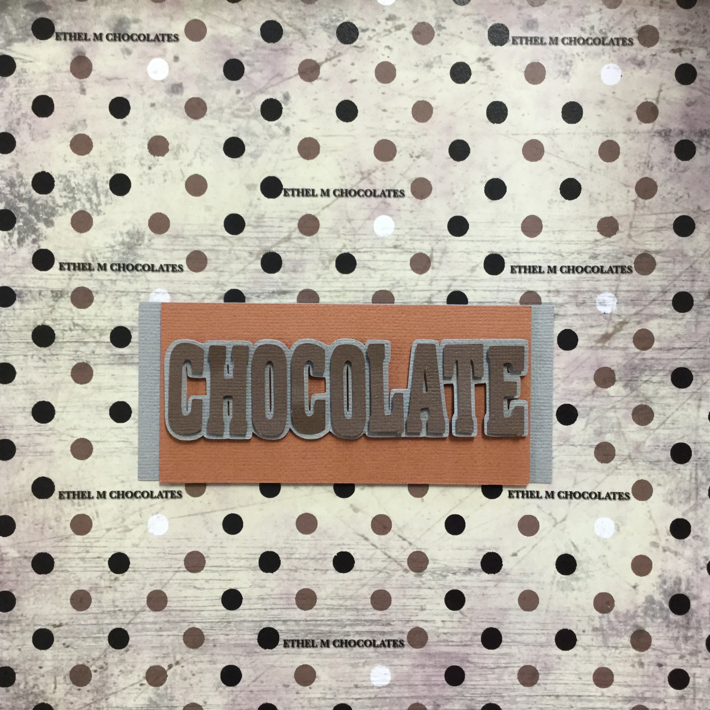 Ethel M CHOCOLATE BAR Scrapbook Die Cuts Scrapbooksrus