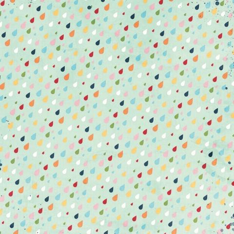 Simple Stories Springtime PUDDLE JUMPER 12x12 Scrapbook Paper Scrapbooksrus
