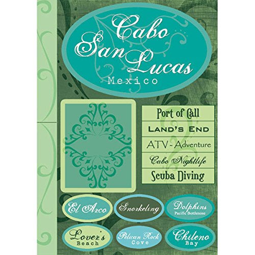 CABO SAN LUCAS Travel Scrapbook Stickers 10"X 7 13pc Scrapbooksrus