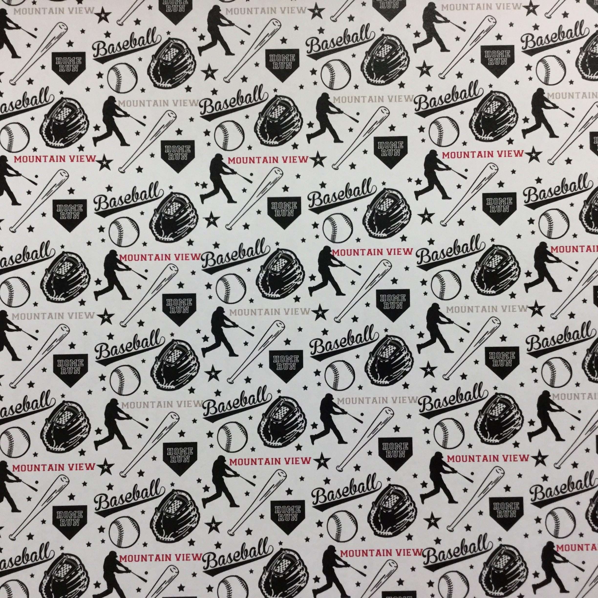 MOUNTAIN VIEW BASEBALL Pride Kit 12"X12" Scrapbook Paper