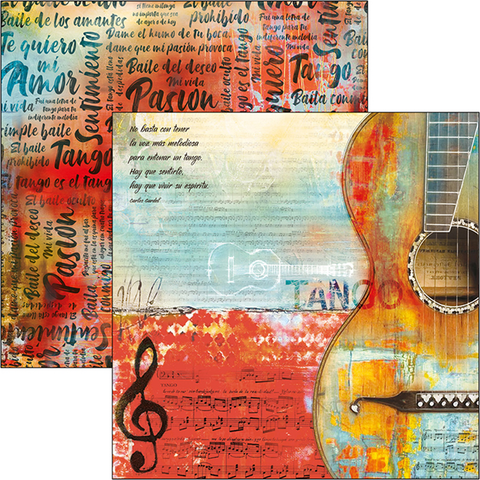 Ciao Bella TANGO Paper Pad 12 Sheets Scrapbooksrus