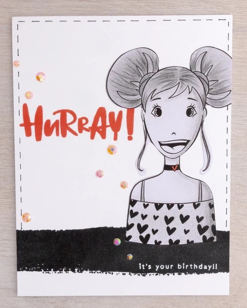 Studio Light Misees TATIANA Clear Acrylic Stamp Set 14pc Scrapbooksrus