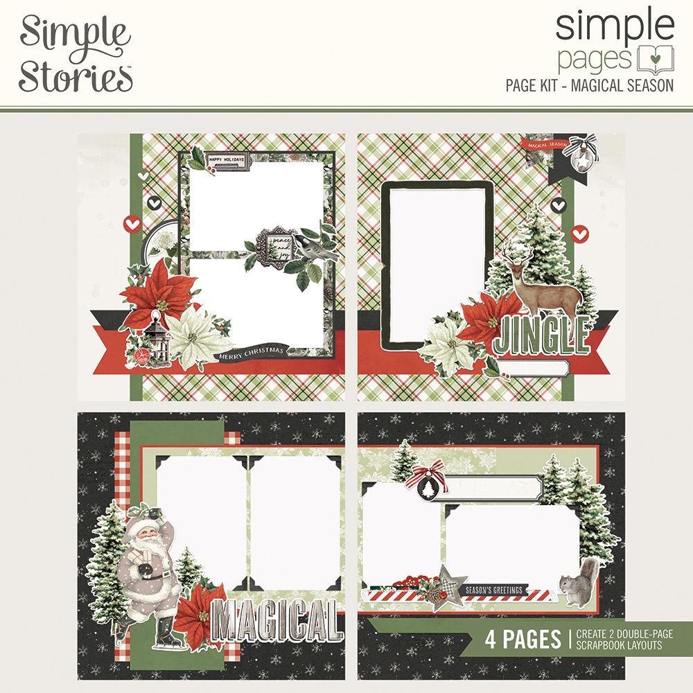 Simple Stories Simple Pages MAGICAL SEASON Page Kit Scrapbooksrus