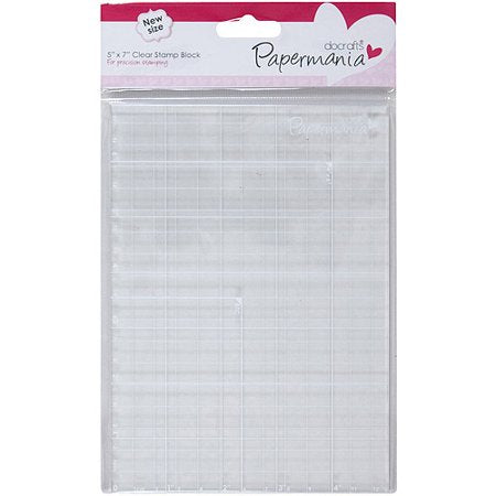 DoCrafts Papermania CLEAR STAMP BLOCK 5x7” Scrapbooksrus