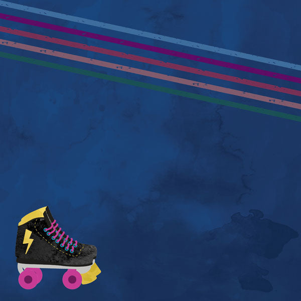 ROLLER SKATING WATERCOLOR DS 12"X12" Paper Scrapbooksrus