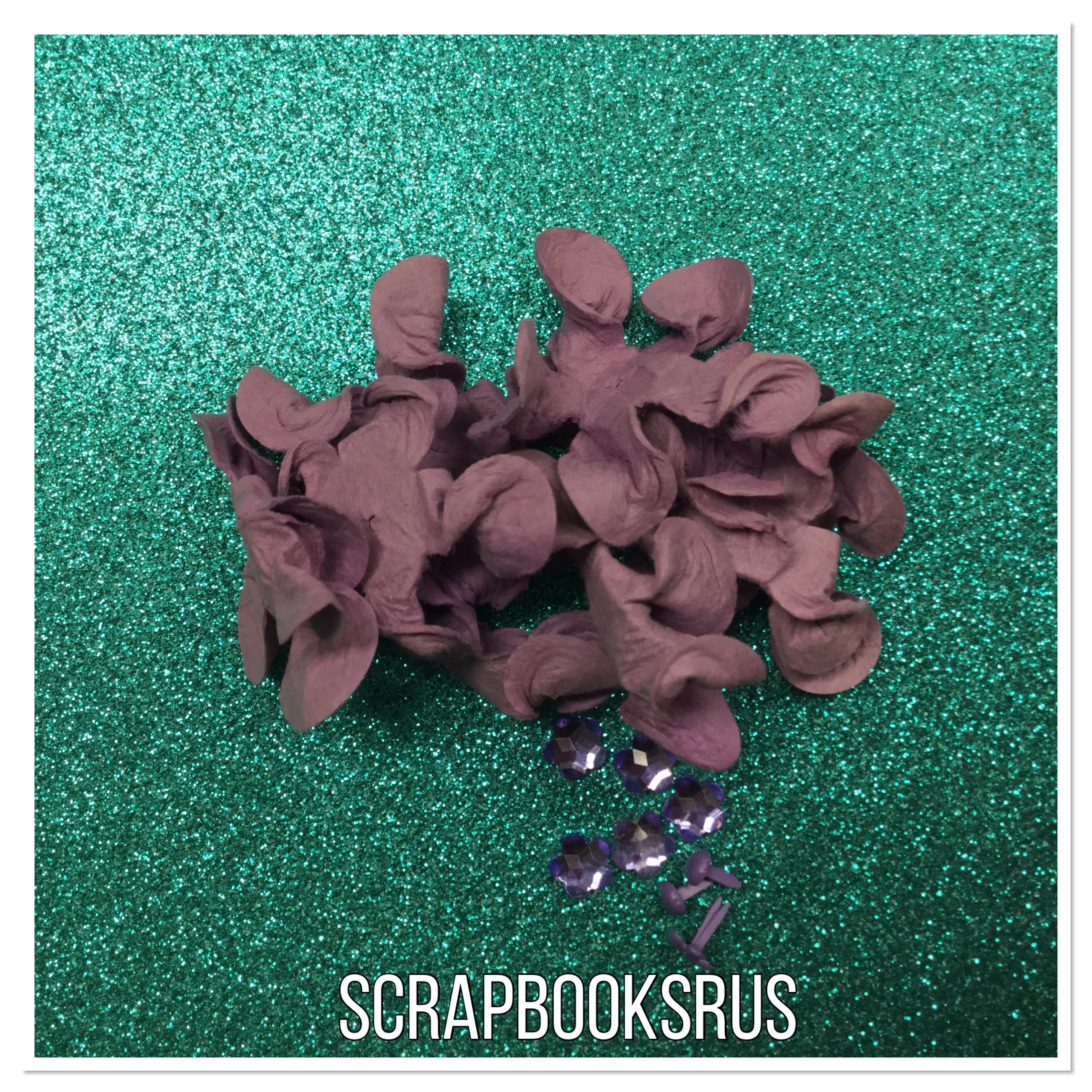 Flowere Brads and Bling 16pc Scrapbooksrus