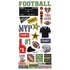 Simple Stories FOOTBALL Stickers 6"X12" 32pc Scrapbooksrus