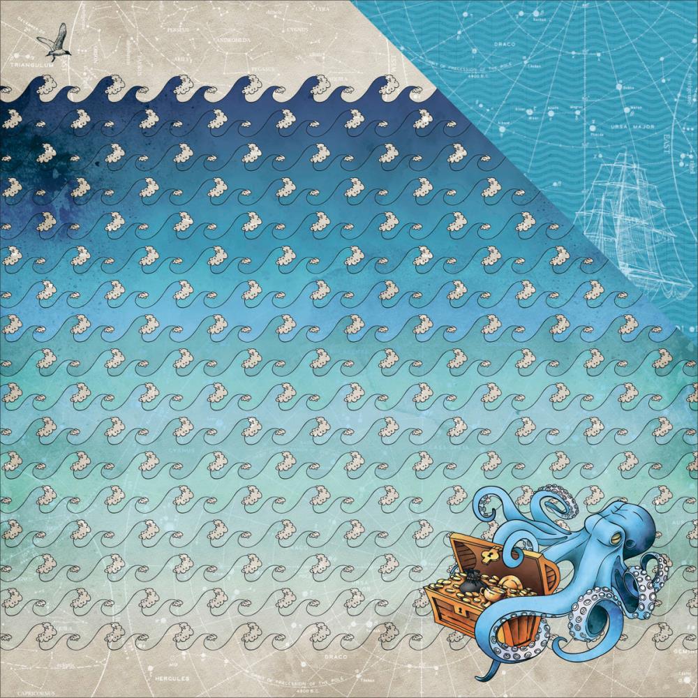 ScrapBerrys THE PIRATES TREASURE 12"X12" Scrapbook Kit 16pc