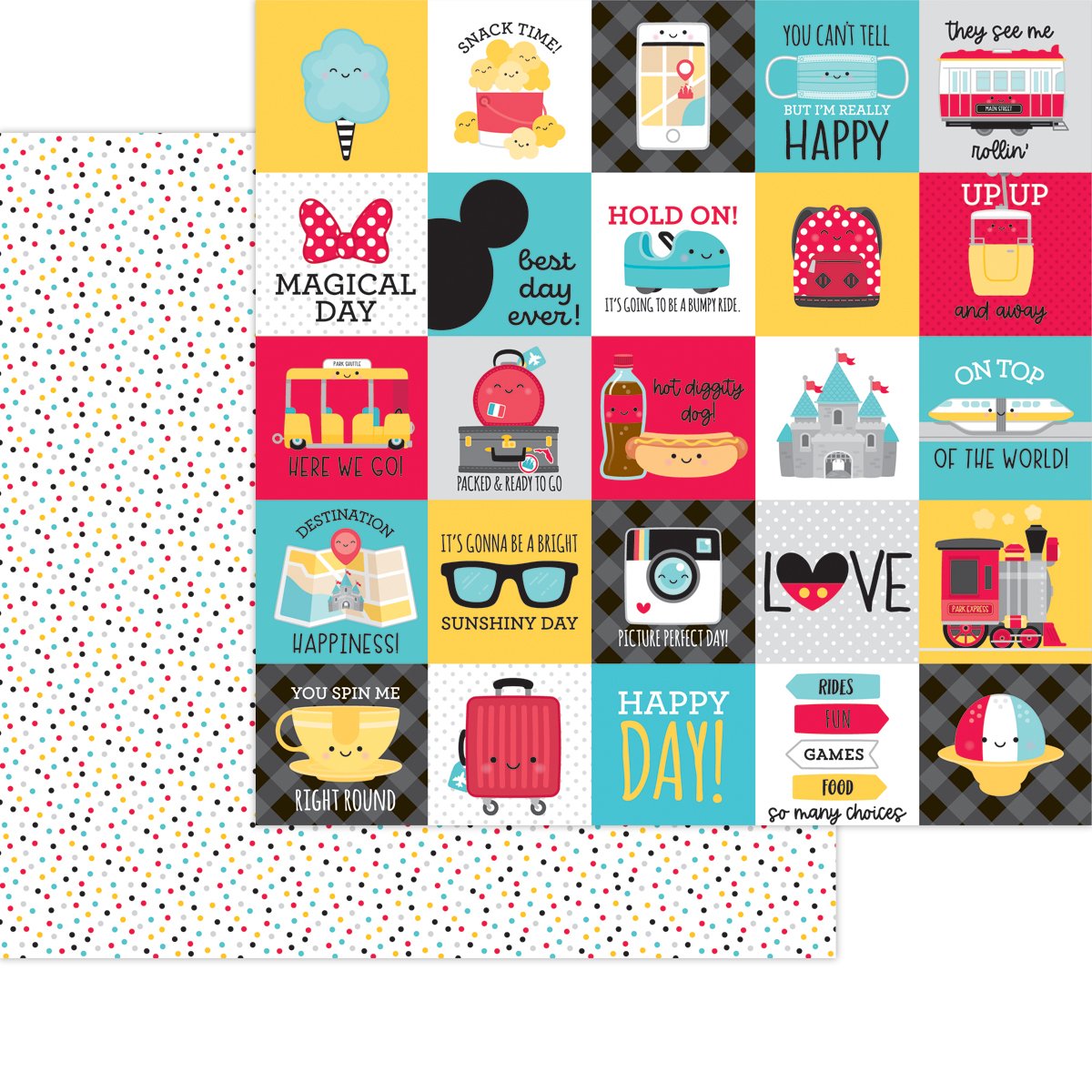 Doodlebug FUN AT THE PARK 12X12 Scrapbook Paper