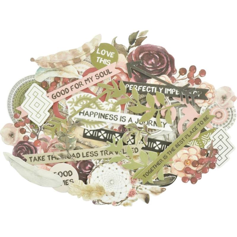 Kaisercarft GYPSY ROSE Collectables Die-Cuts 40pc Scrapbooksrus