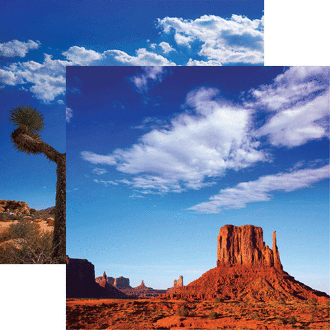 Reminisce Scenic Southwest MONUMENT VALLEY 12"X12" Scrapbook Paper Scrapbooksrus