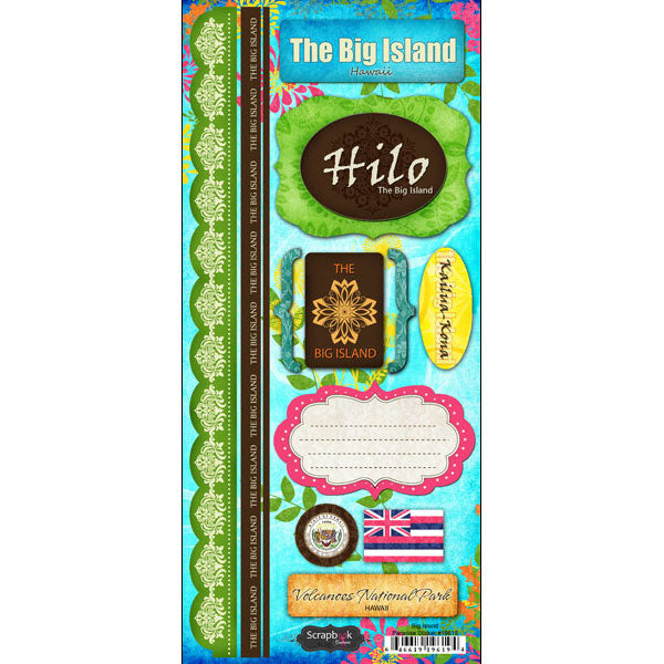 Page Kit Scrapbook BIG ISLAND HAWAII KIT 10 pc. Scrapbooksrus