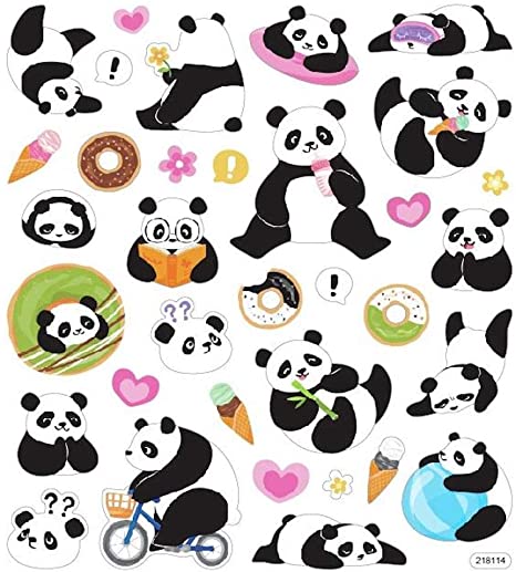Sticker King PLAYFUL PANDA Stickers 34pc Scrapbooksrus