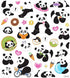 Sticker King PLAYFUL PANDA Stickers 34pc Scrapbooksrus