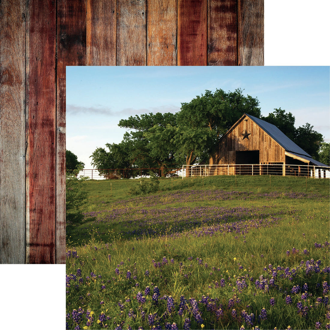 Reminisce Barnwood Beauty BARWOOD BEAUTY 1 12"X12" Scrapbook Paper Scrapbooksrus