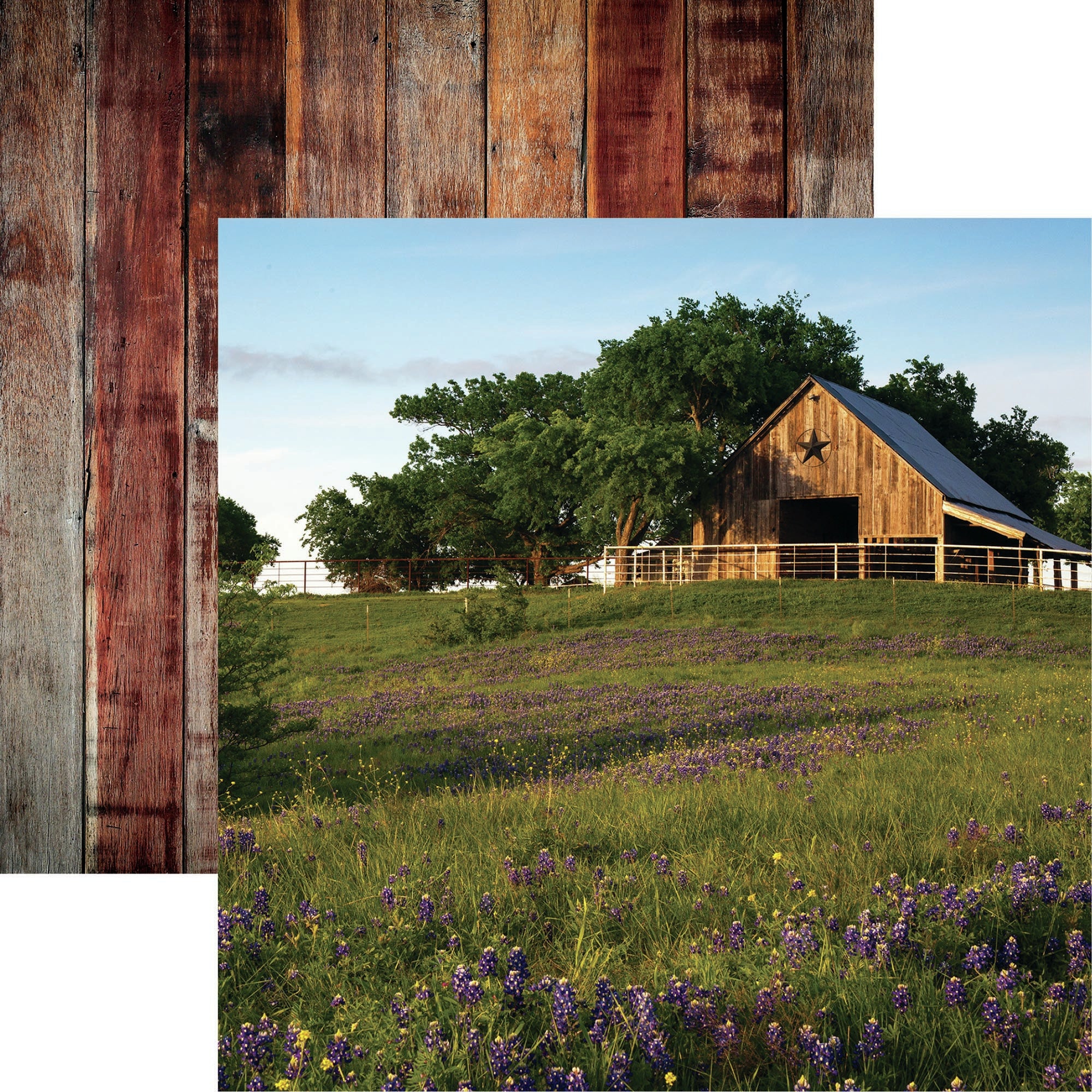 Reminisce Barnwood Beauty BARWOOD BEAUTY 1 12"X12" Scrapbook Paper Scrapbooksrus