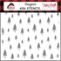 Echo Park Let’s Lumberjack 6"X6" FOREST TREES Stencil 1pc Scrapbooksrus