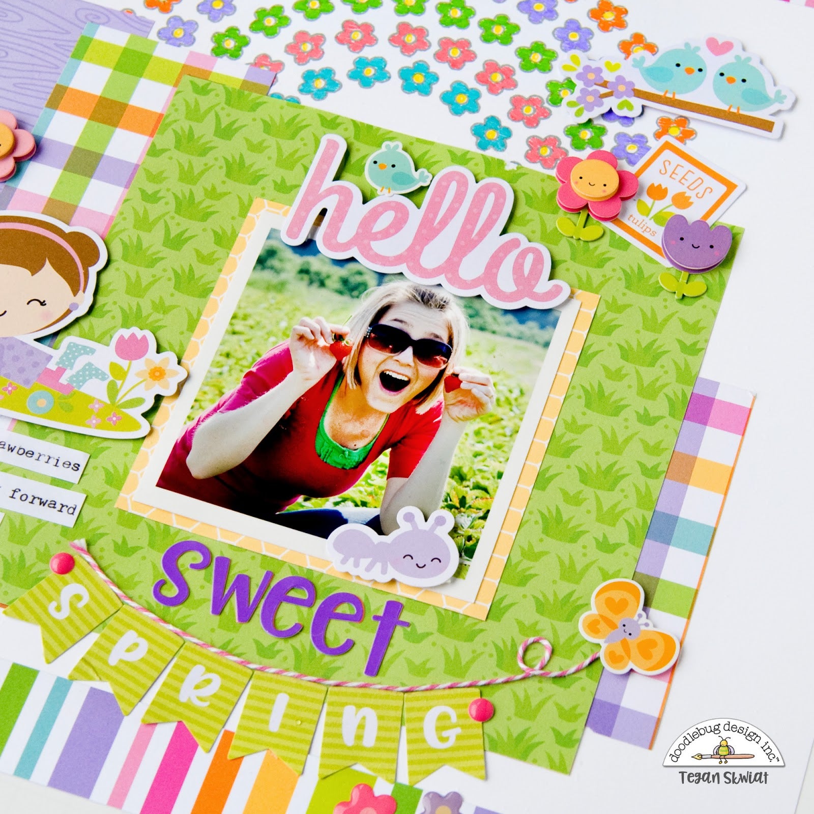 Doodlebug Abigail LILAC Alphabet Stickers Scrapbooksrus