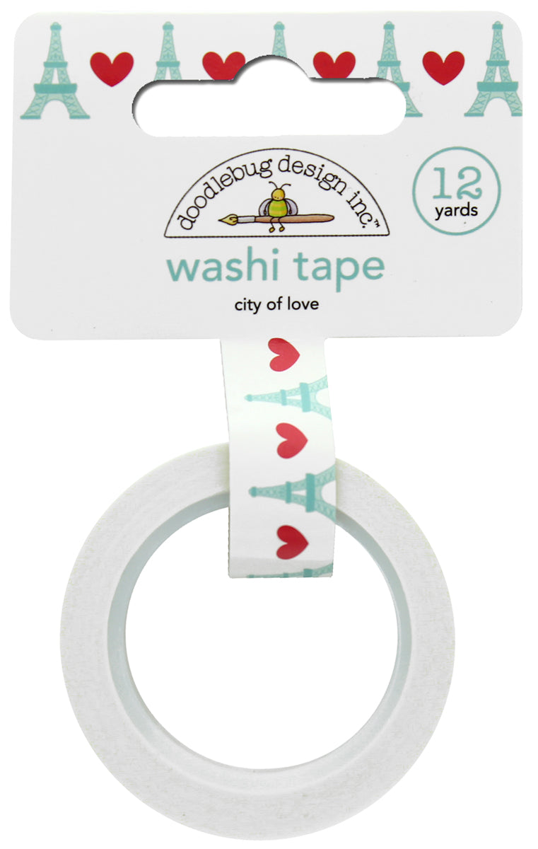 Doodlebug CITY OF LOVE Washi Tape 15mm 12yards Scrapbooksrus