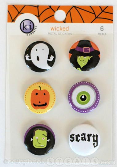KI Memories WICKED Metal Stickers 6 pc. Scrapbooksrus