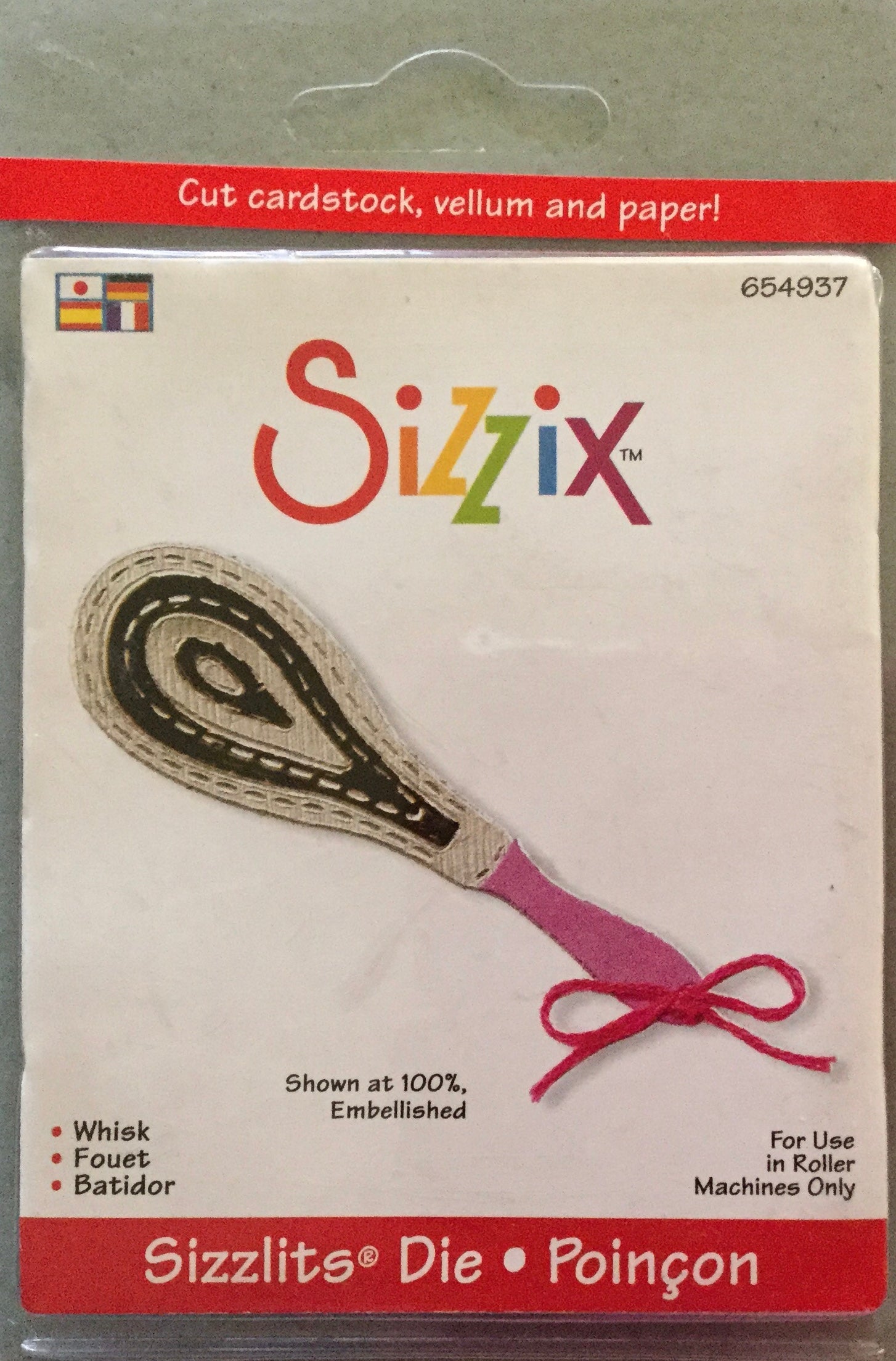 Sizzix Originals WHISK Die 654937 Scrapbooksrus