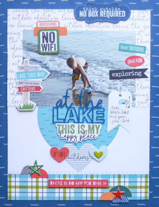 Bella Blvd AT THE LAKE Acrylic Word Scrapbooksrus