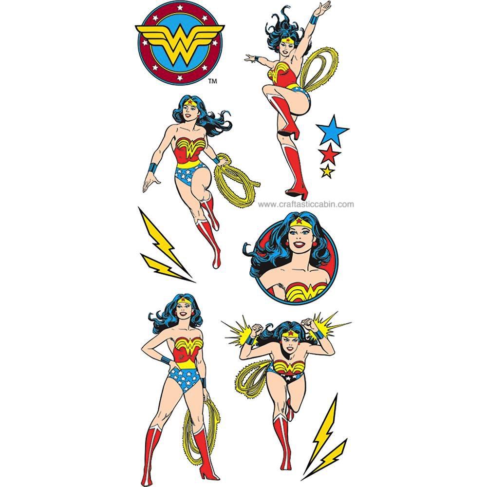 Paper House Sticky Pix WINDER WOMAN Stickers 27pc. Scrapbooksrus
