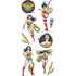 Paper House Sticky Pix WINDER WOMAN Stickers 27pc. Scrapbooksrus