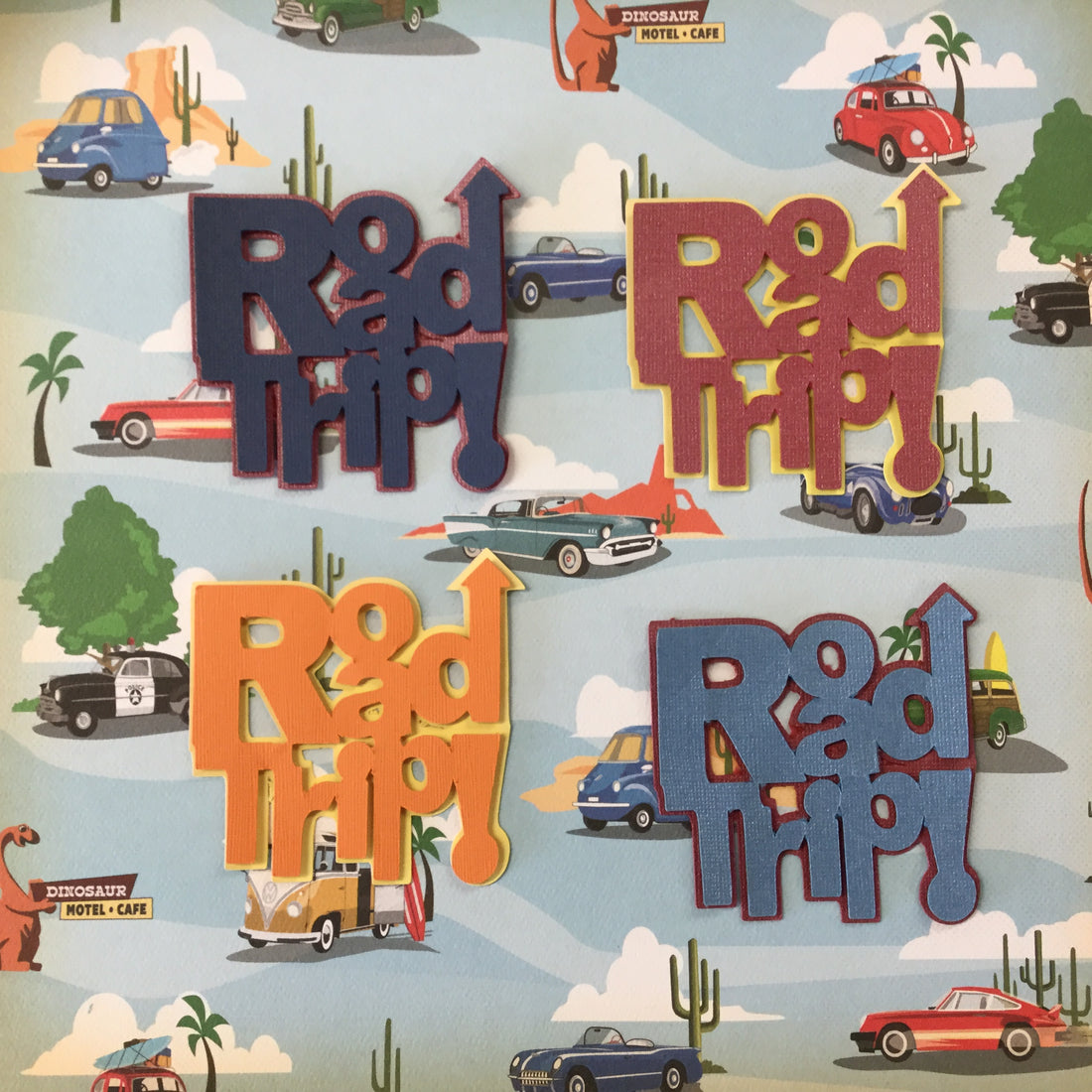 ROAD TRIP 3D Travel Die Cuts Scrapbooksrus