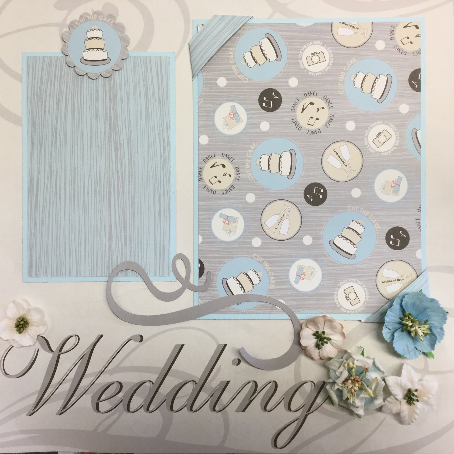 Premade Page WEDDING 12"x12" Scrapbook @Scrapbooksrus