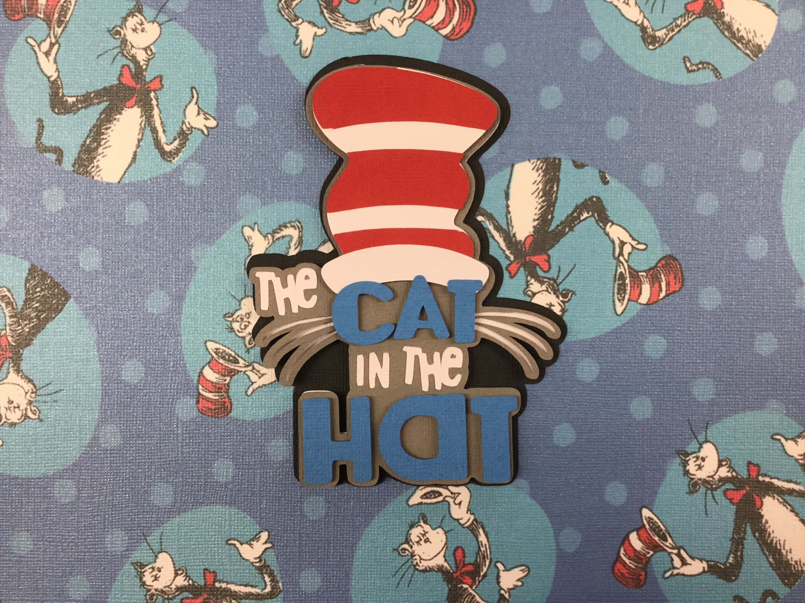 THE CAT IN THE HAT Custom Die Cut Scrapbooksrus