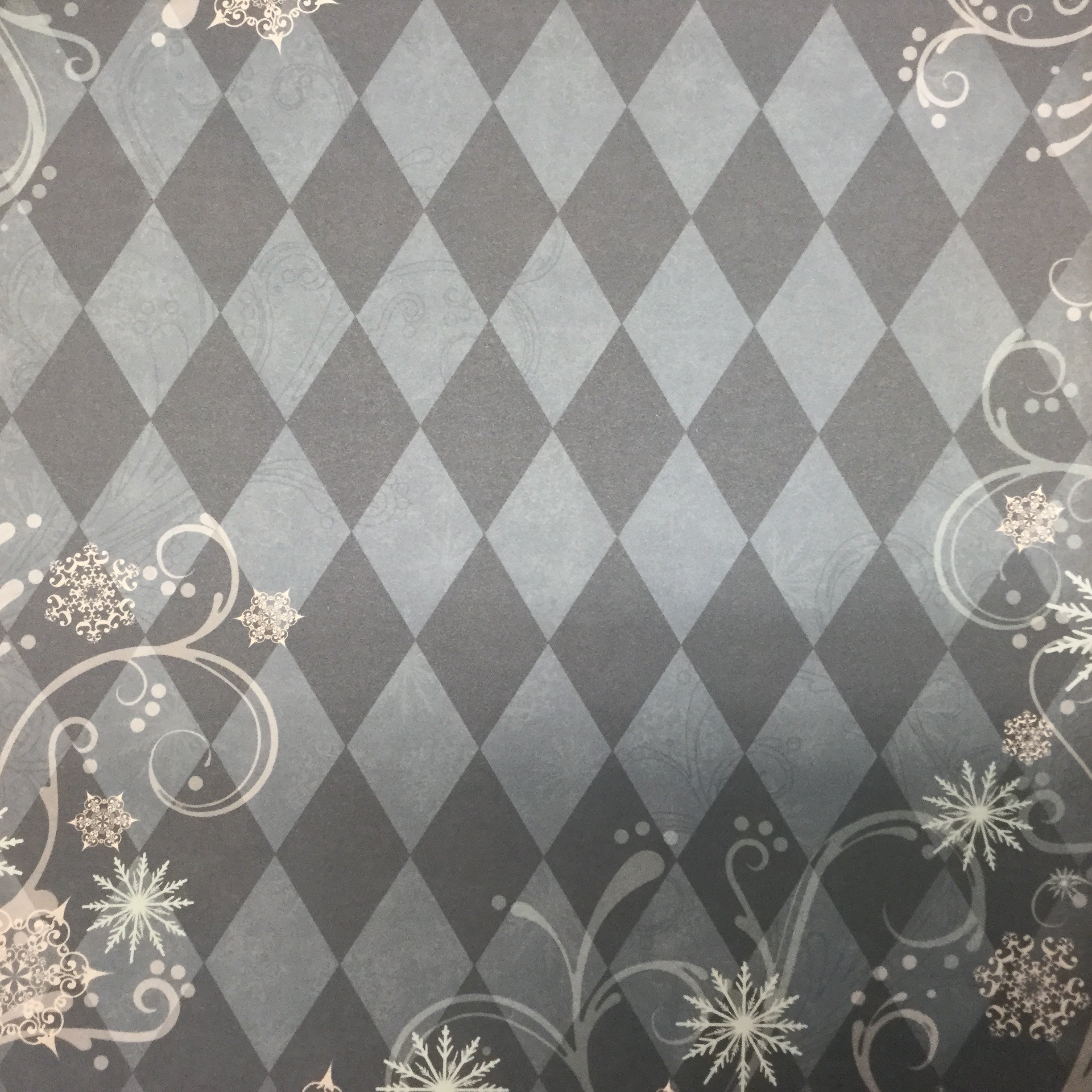 StoryTellers HARLEQUIN SNOWFLAKE 12"X12" Cardstock Scrapbook Paper Scrapbooksrus