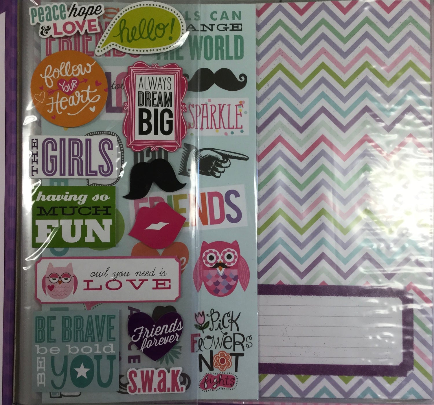 Me & My Big Ideas LOVE WITH YOUR WHOLE HEART 12”x12” Scrapbook Album Scrapbooksrus