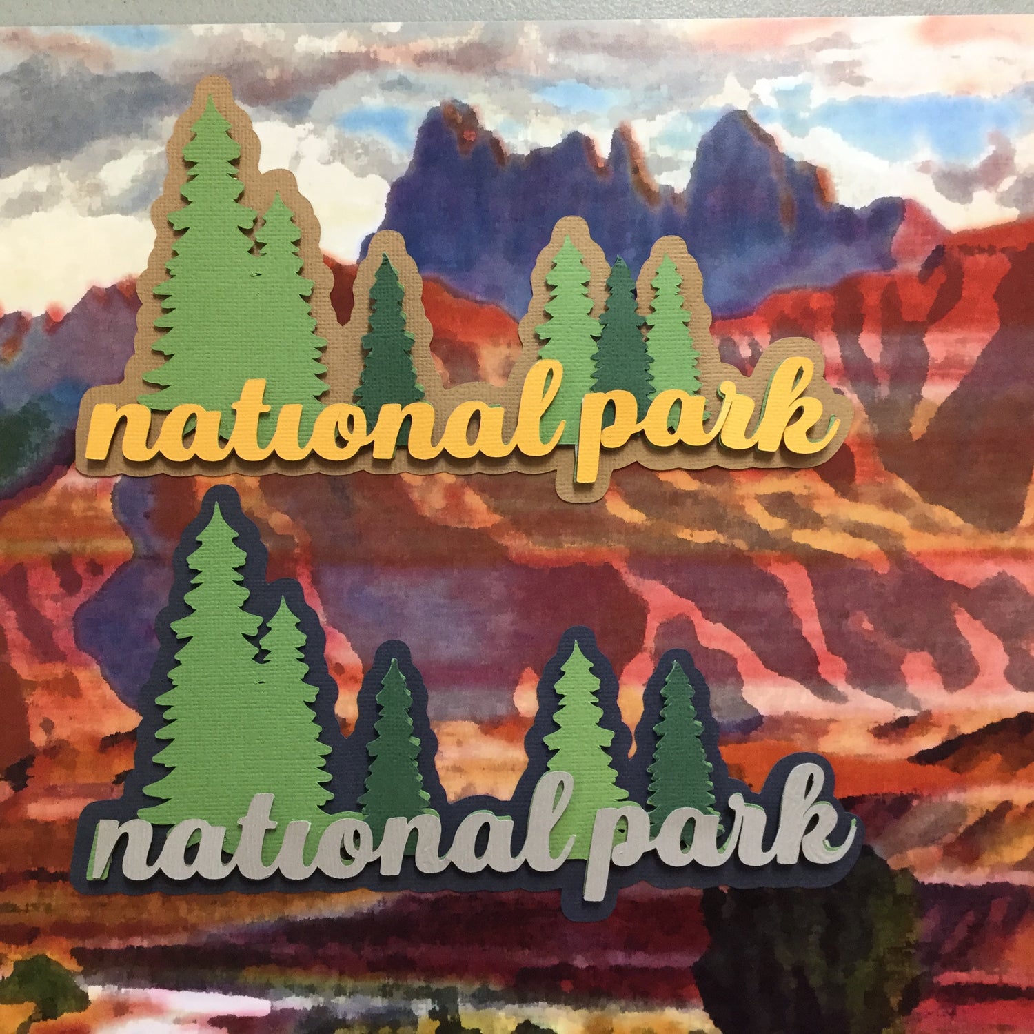 NATIONAL PARK Outdoor Scrapbook Die Cuts Scrapbooksrus