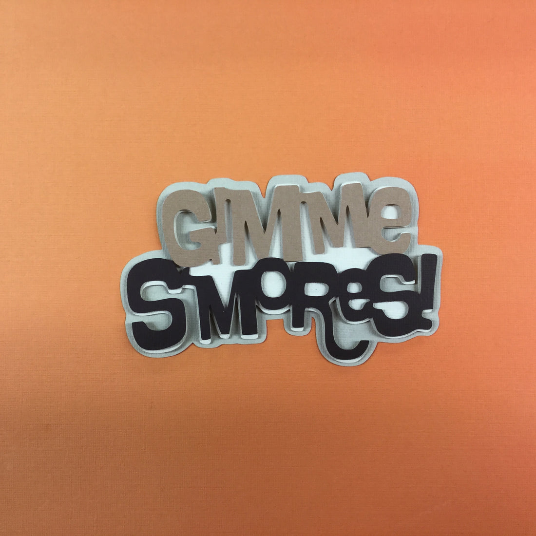 GIMME S’MORES Custom Die Cut Scrapbooksrus