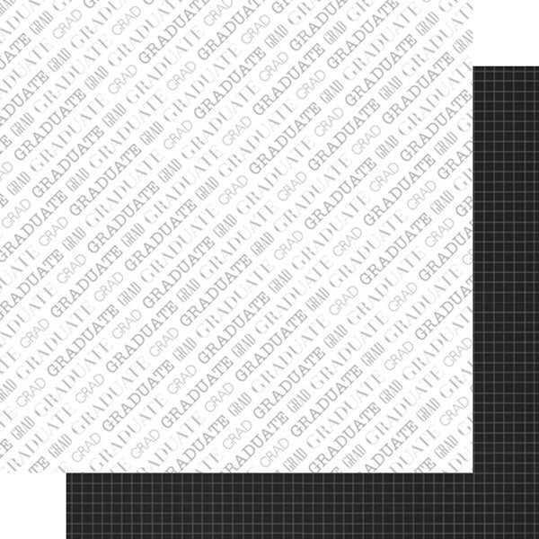 GRADUATION DIAGONAL PRIDE 12"X12" Scrapbook Customs Paper Scrapbooksrus