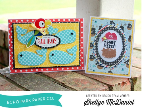 Echo Park Pirate’s Life CAPTAIN STRIPES 12"x12" Paper Scrapbooksrus