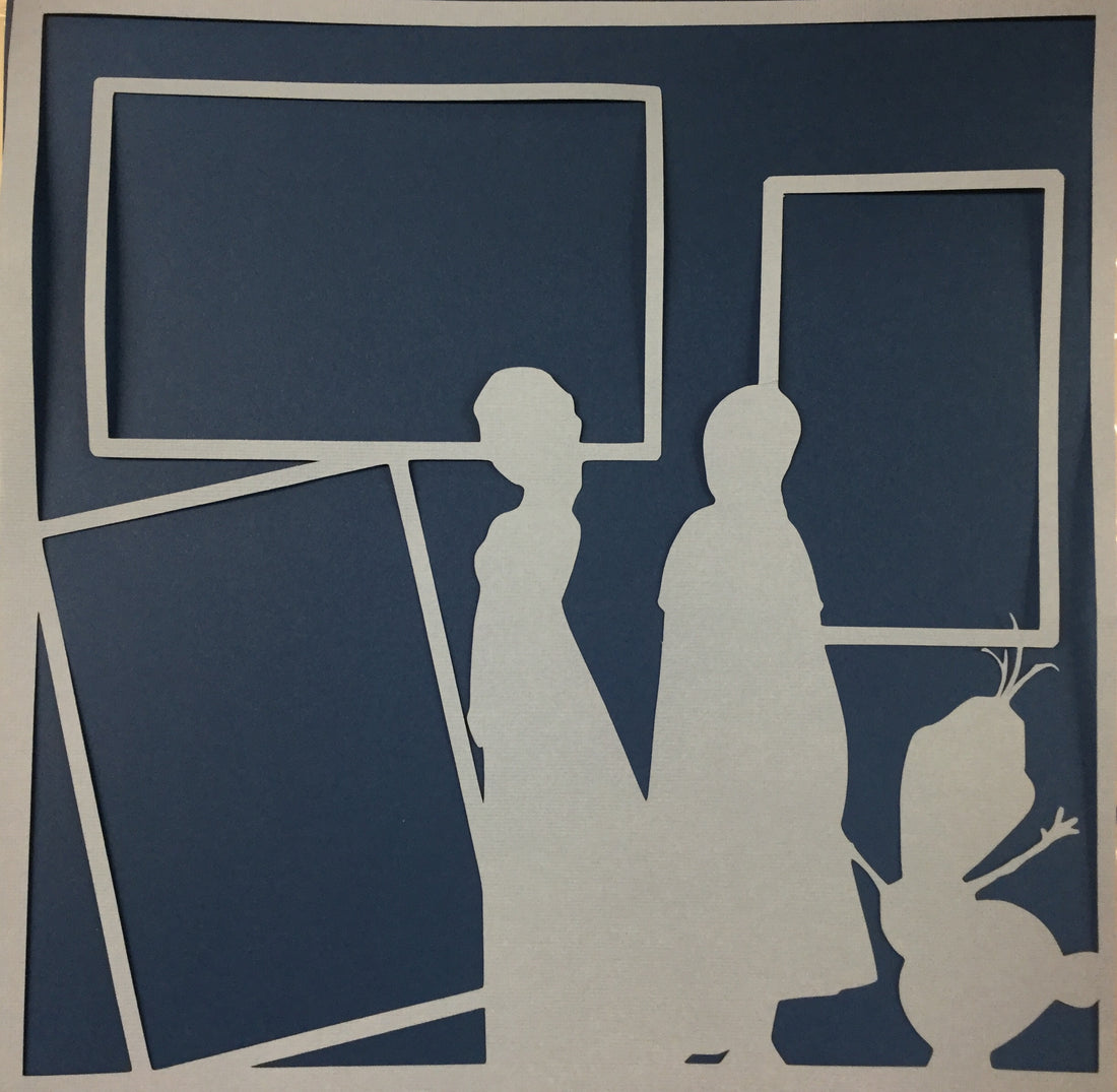 Page Frame FROZEN 12"x12" Scrapbook Overlays Scrapbooksrus